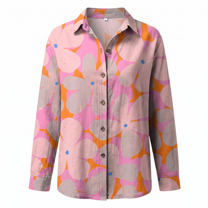 Belén | Camisa Estampado Floral Manga Larga