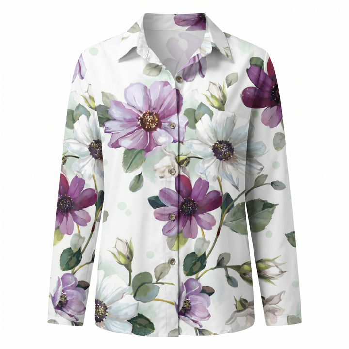 Belén | Camisa Estampado Floral Manga Larga