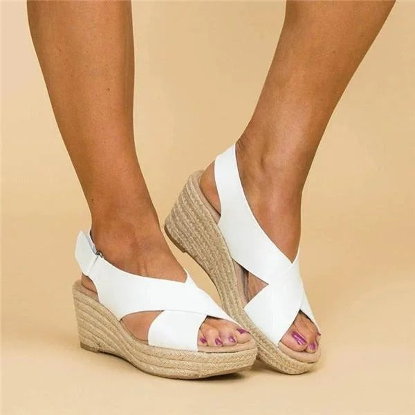 Belén | Sandalias de Cuña con Hebilla Mujer
