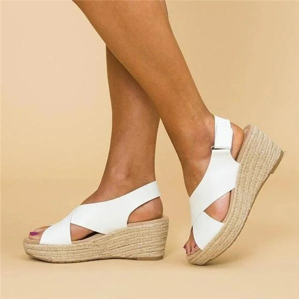 Belén | Sandalias de Cuña con Hebilla Mujer