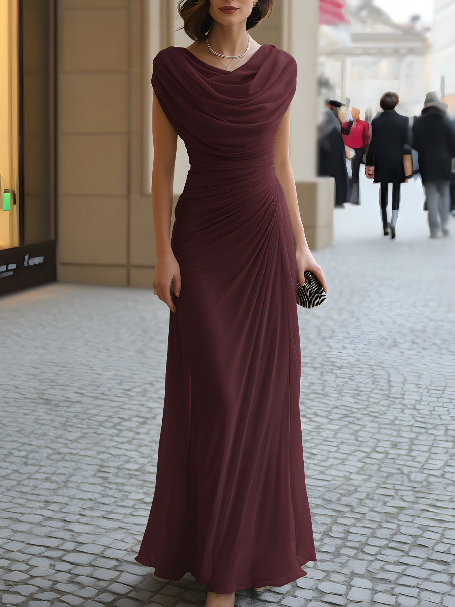Belén | Vestido Maxi Drapeado Invitada Boda Mujer
