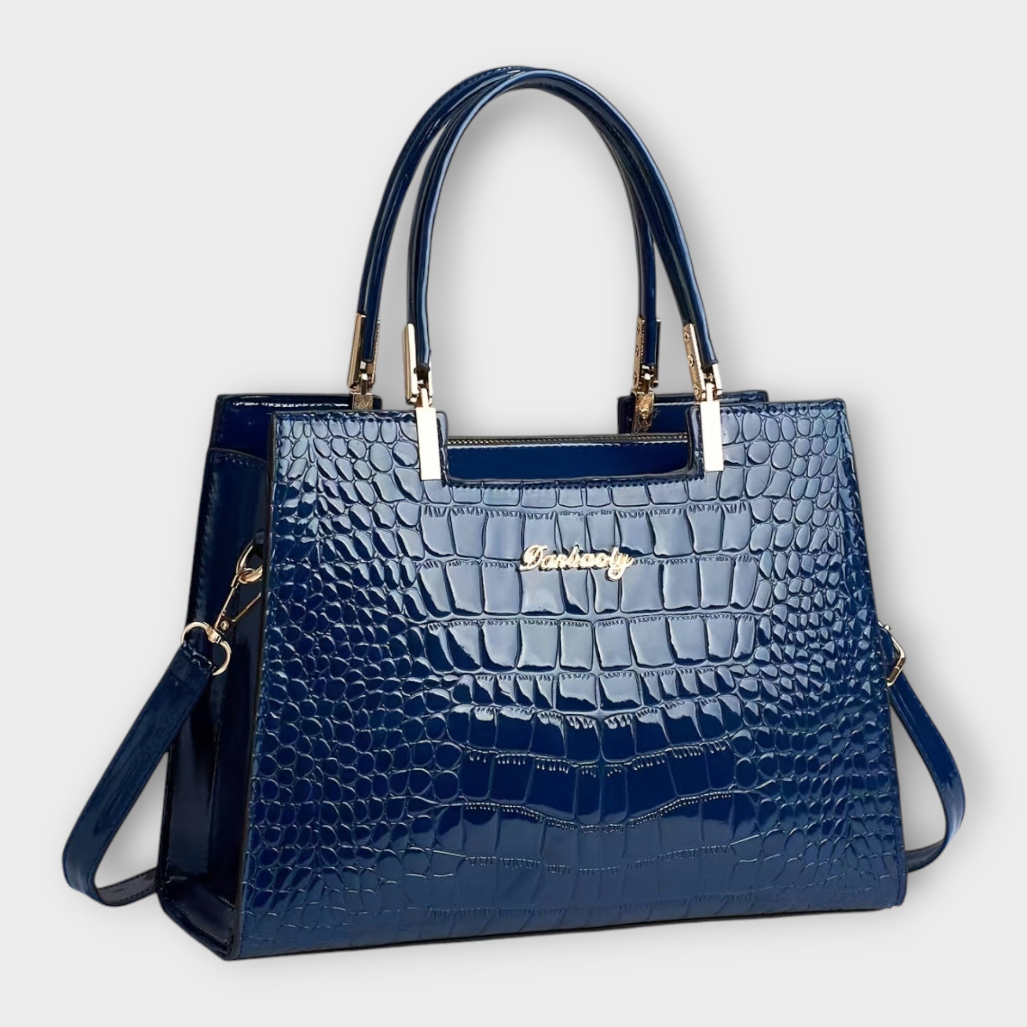 Camila | Bolso Tote Mujer Charol Textura Cocodrilo