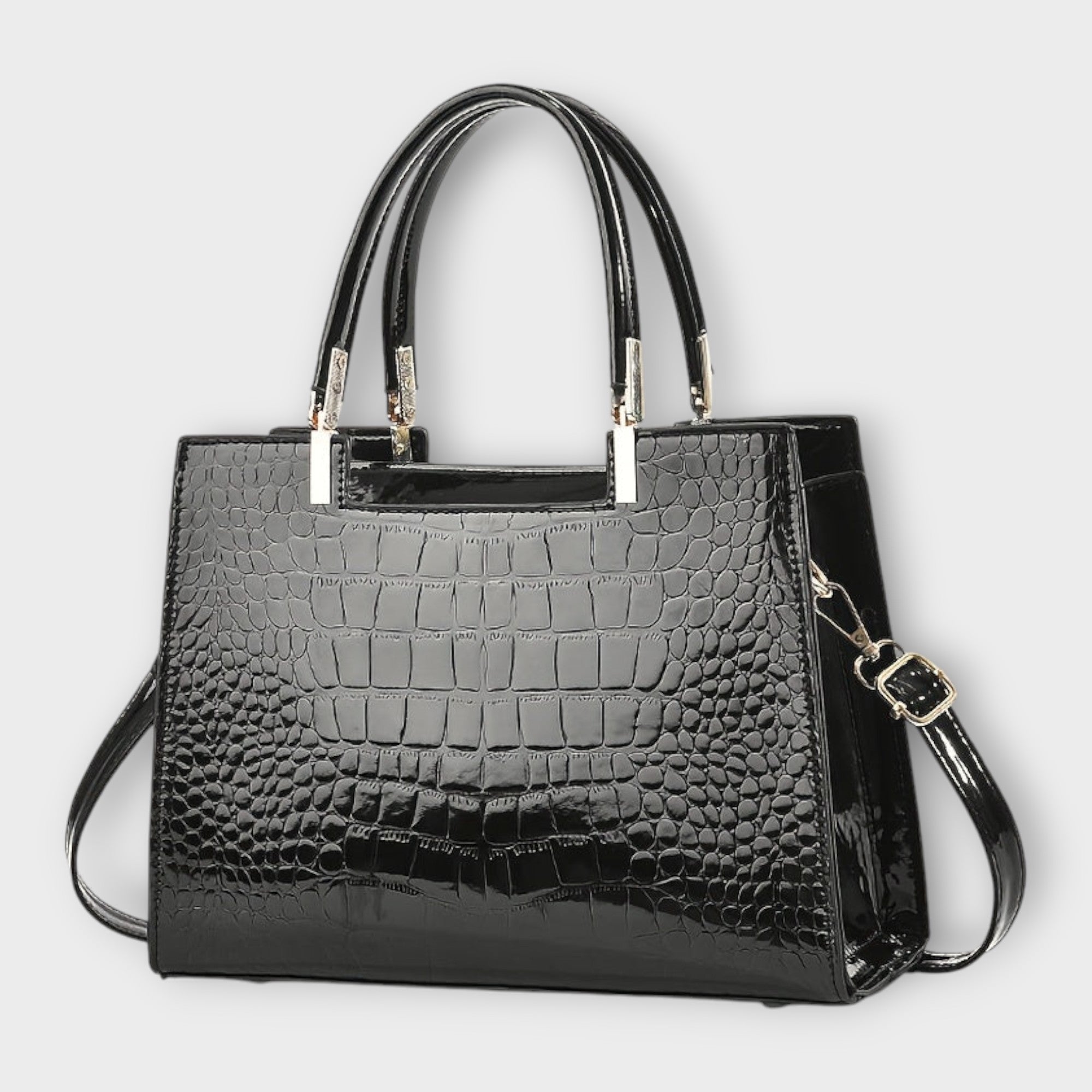 Camila | Bolso Tote Mujer Charol Textura Cocodrilo