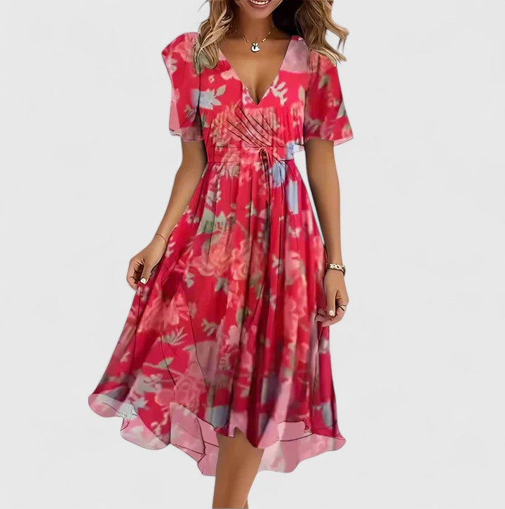 Carmen | Vestido Midi Mujer Manga Corta