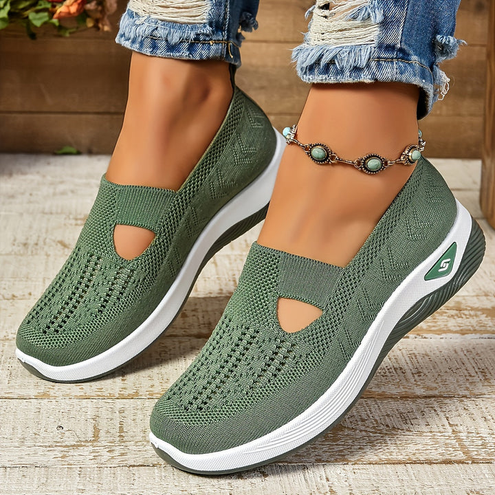 Carmen | Zapatillas Sin Cordones Punto Caladas
