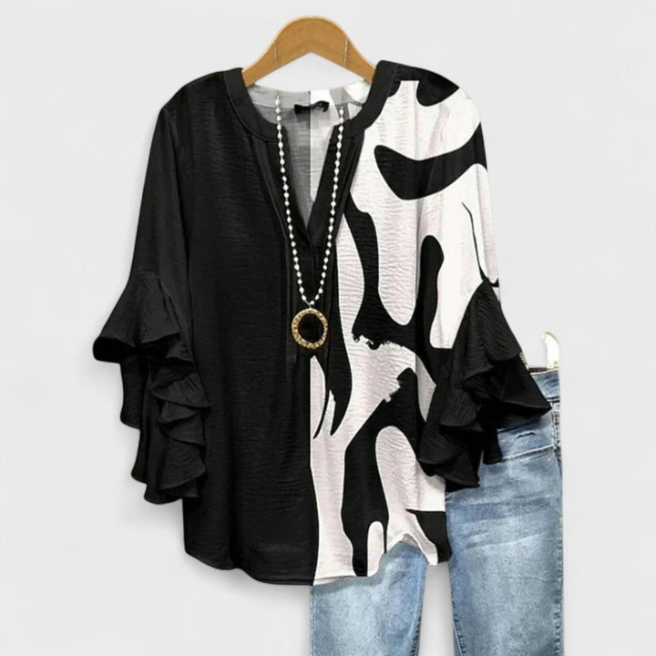 Celia | Blusa Manga Larga con Volantes
