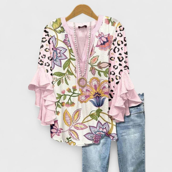 Celia | Blusa Manga Larga con Volantes