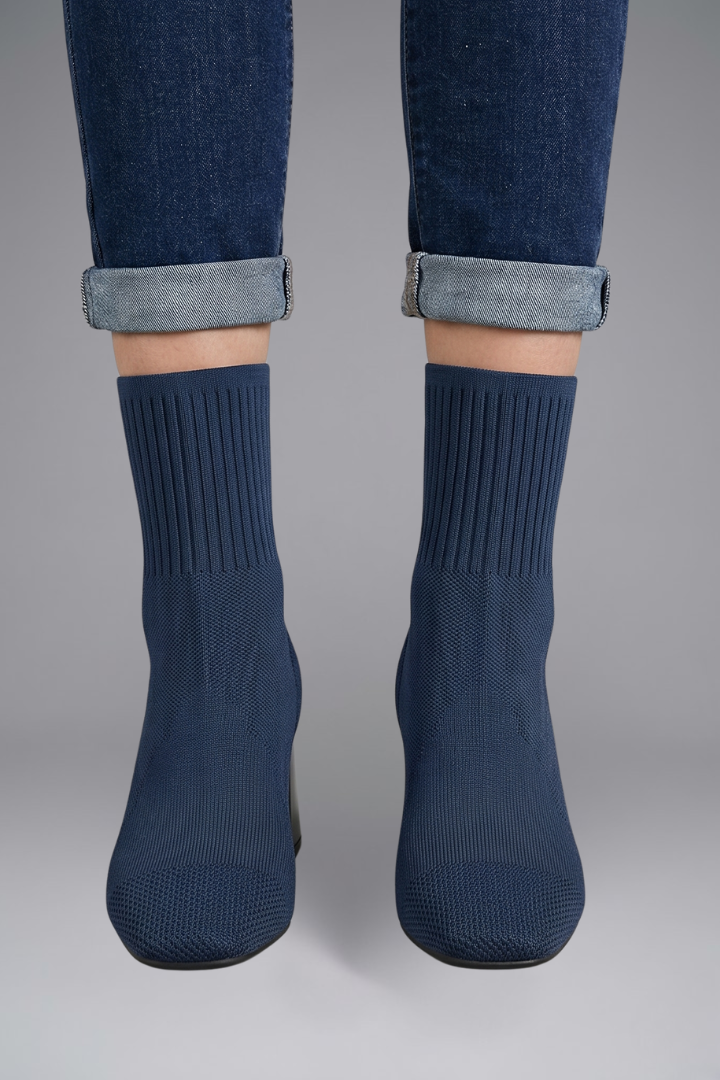 Celia | Botines Mujer Punto Tacón Chunky