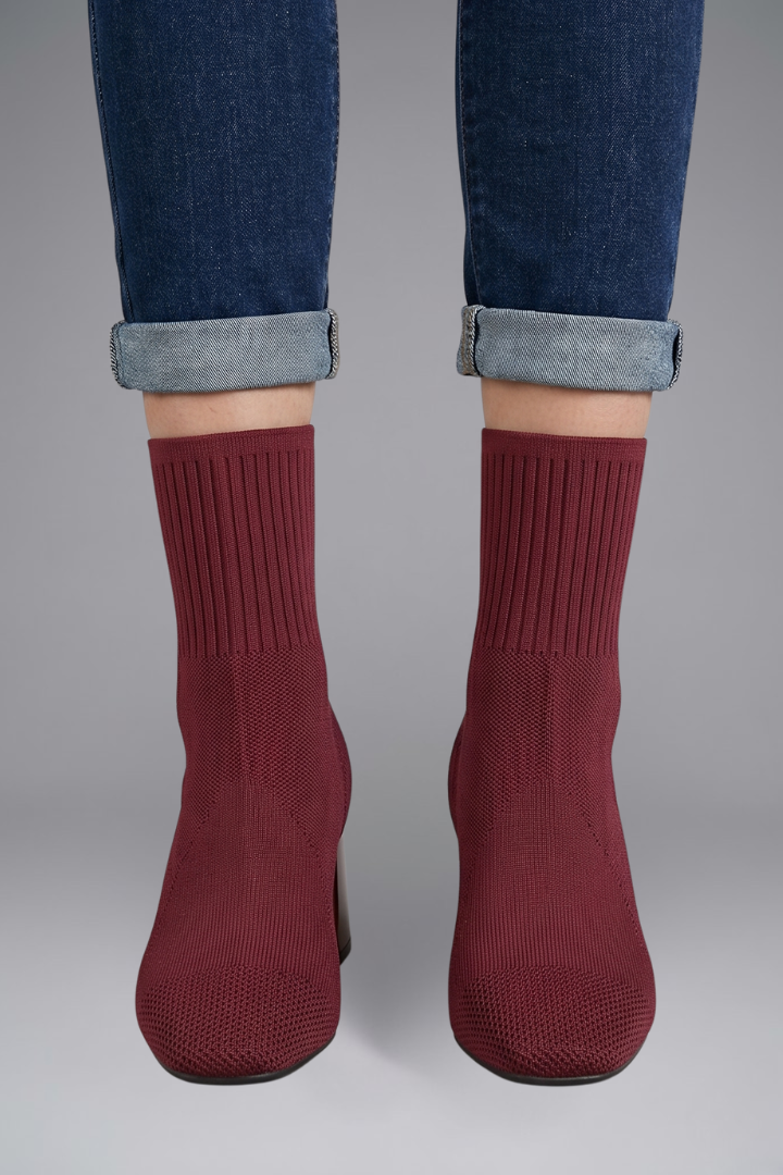 Celia | Botines Mujer Punto Tacón Chunky