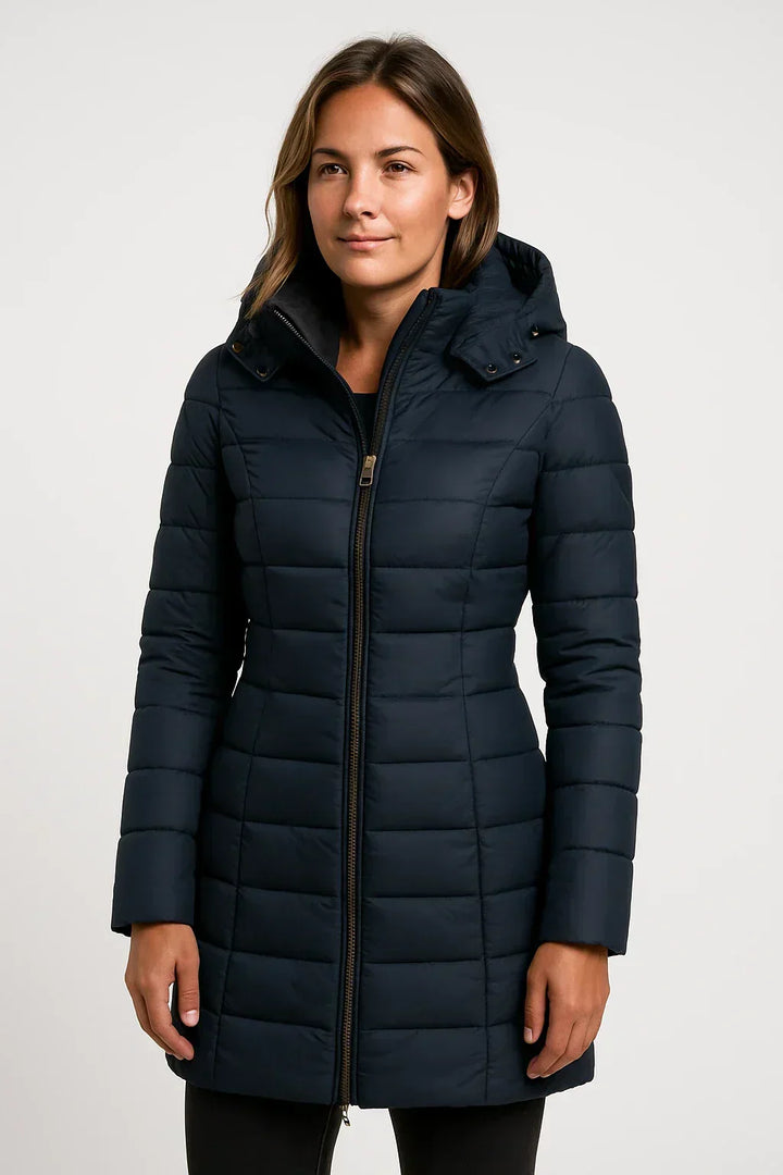 Celia | Chaqueta Acolchada con Capucha y Cremallera Manga Larga Mujer