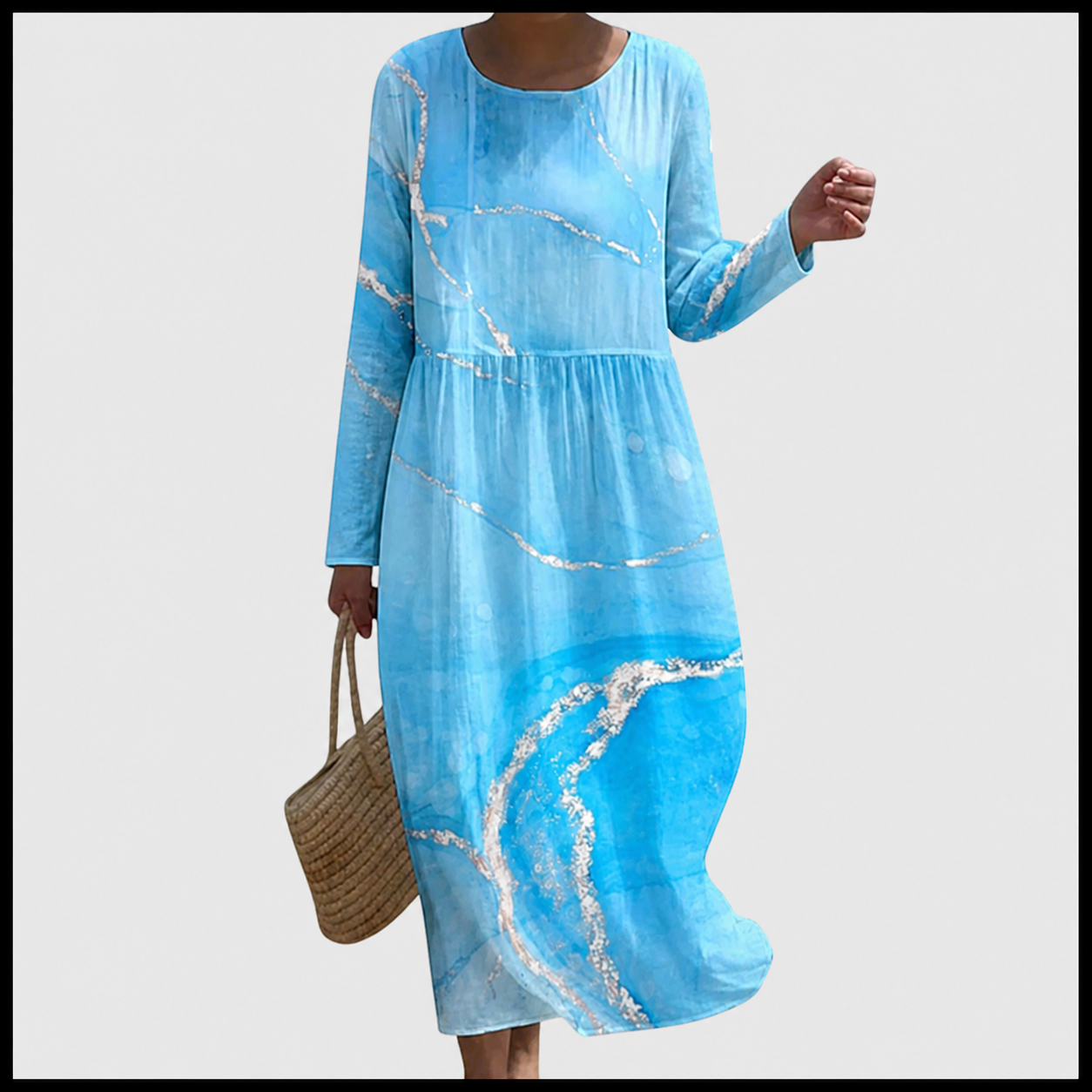 Celia | Vestido Midi Mujer Manga Larga