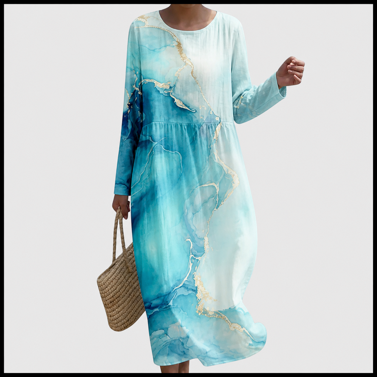 Celia | Vestido Midi Mujer Manga Larga