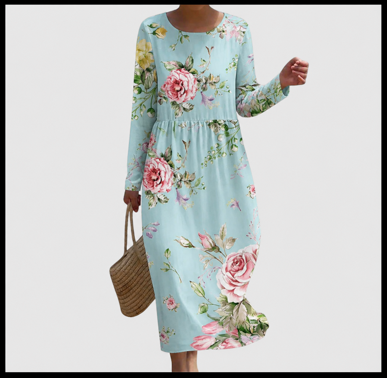 Celia | Vestido Midi Mujer Manga Larga