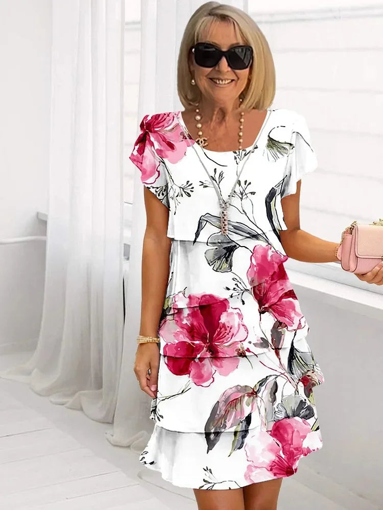 Celia | Vestido Midi Mujer con Capas
