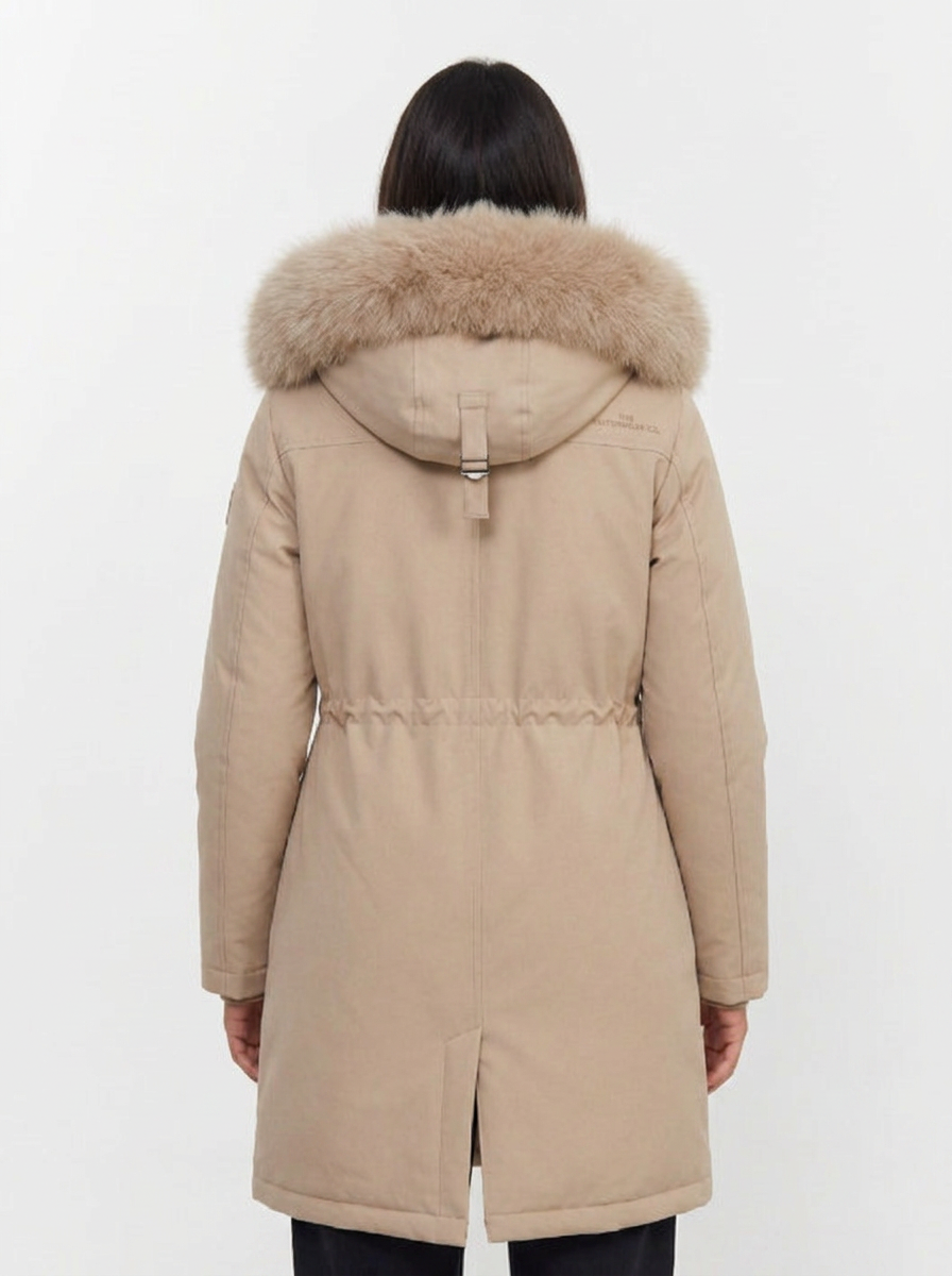 Claudia | Abrigos Mujer Parka con Capucha y Cremallera