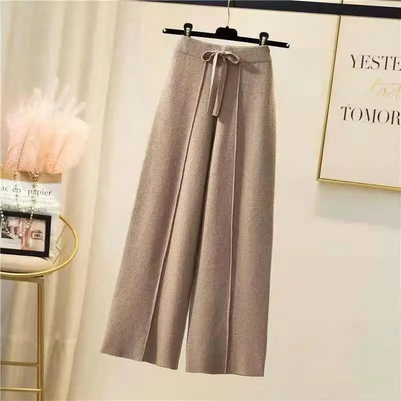 Claudia | Pantalones Mujer Tiro Alto Pierna Ancha