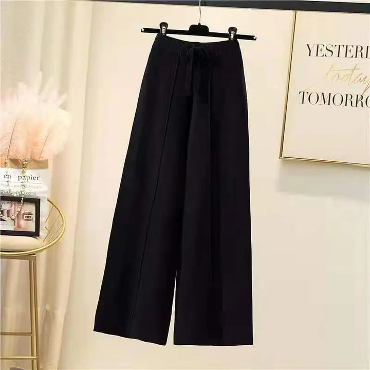 Claudia | Pantalones Mujer Tiro Alto Pierna Ancha