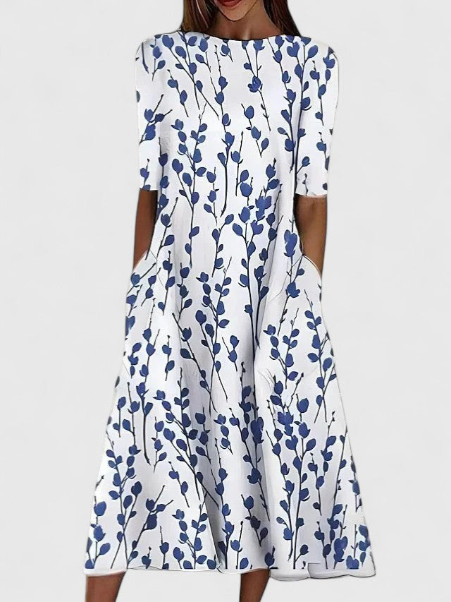 Claudia | Vestido Midi Mujer Estampado
