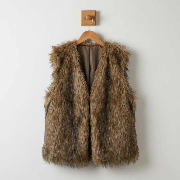 Cristina | Chaleco Mujer Faux Fur Sin Mangas