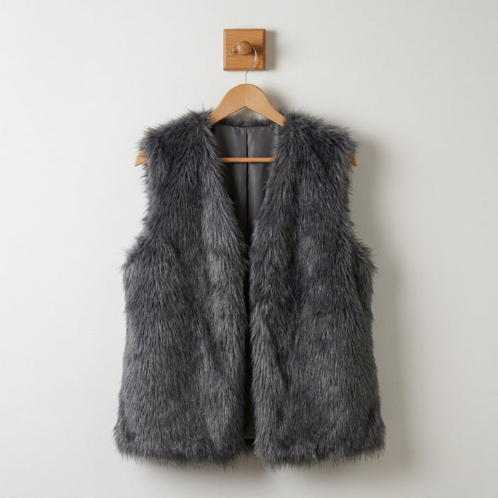 Cristina | Chaleco Mujer Faux Fur Sin Mangas