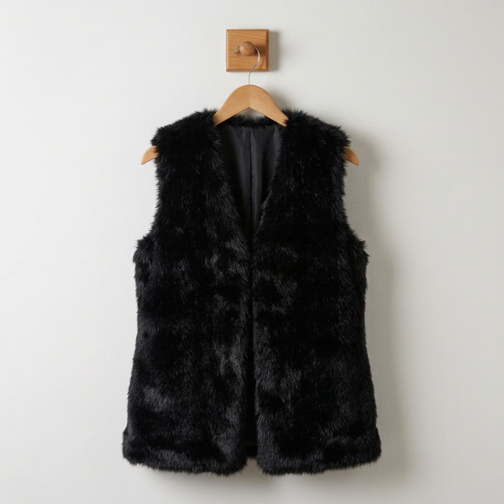 Cristina | Chaleco Mujer Faux Fur Sin Mangas