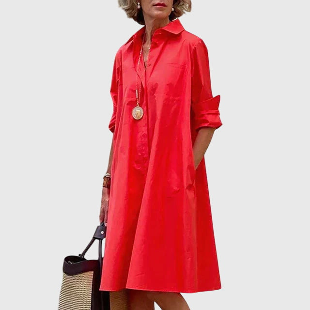Cristina | Vestido Midi Mujer Camisero