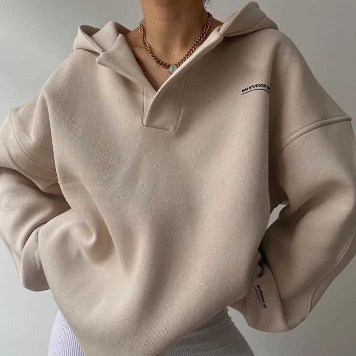 Cruz | Sudadera Unisex Oversize con Capucha y Manga Larga