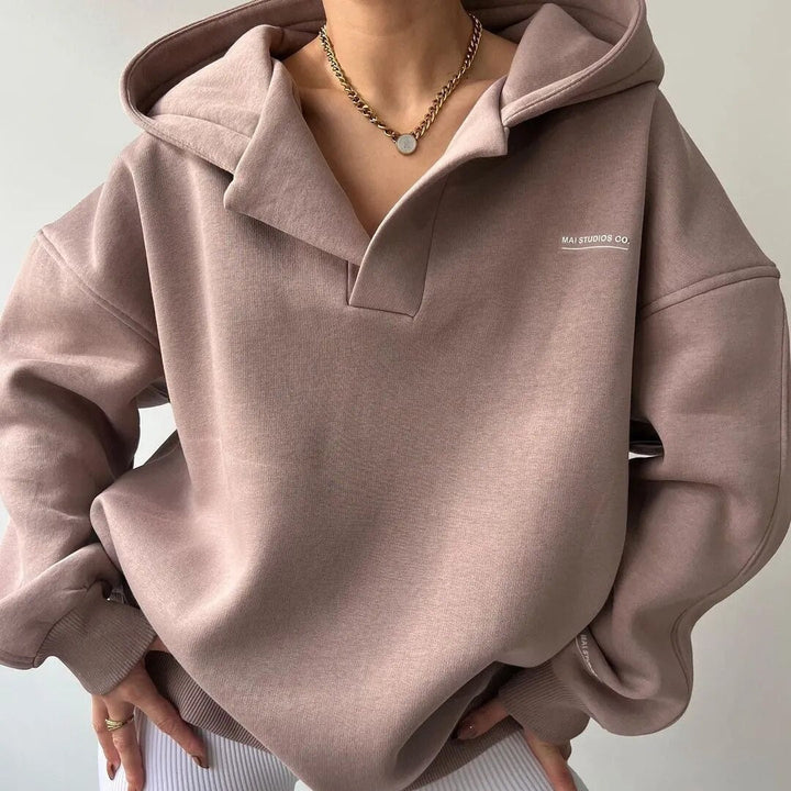 Cruz | Sudadera Unisex Oversize con Capucha y Manga Larga