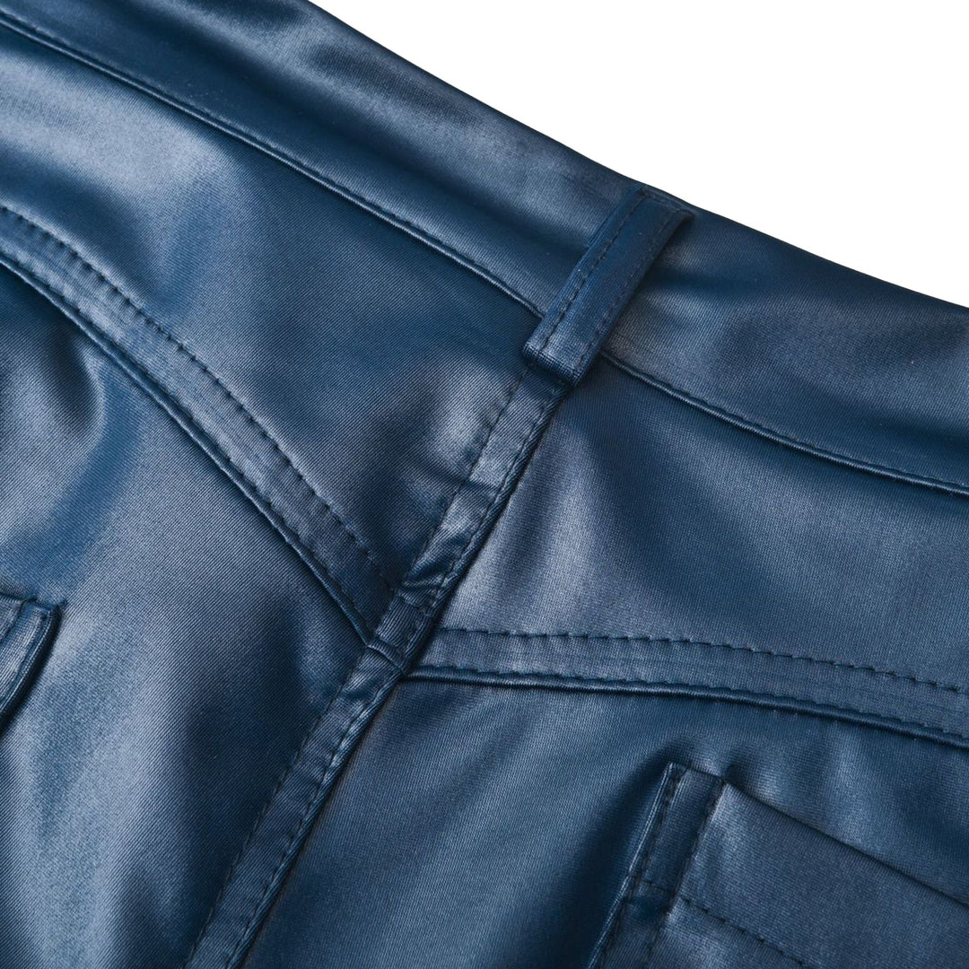 Daniela | Pantalones Mujer Cuero Sintético Tiro Alto Skinny