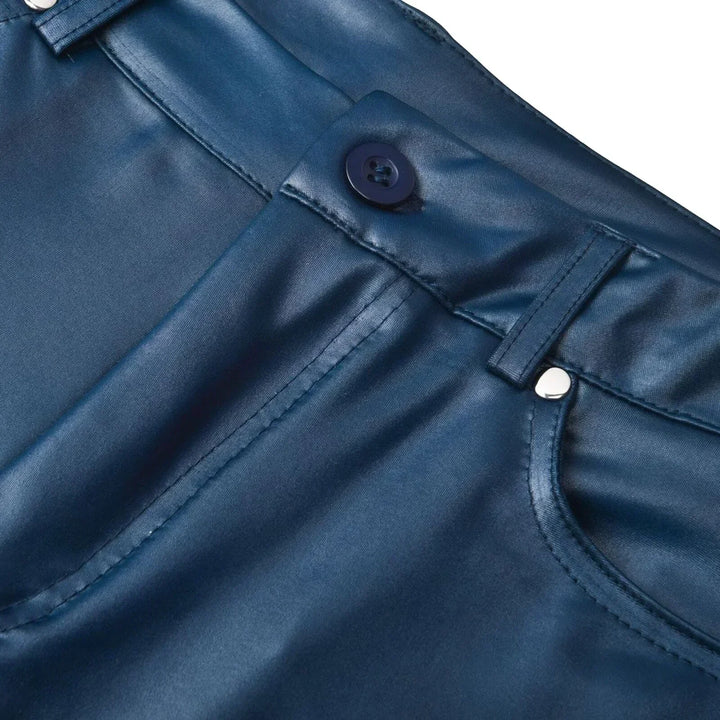 Daniela | Pantalones Mujer Cuero Sintético Tiro Alto Skinny