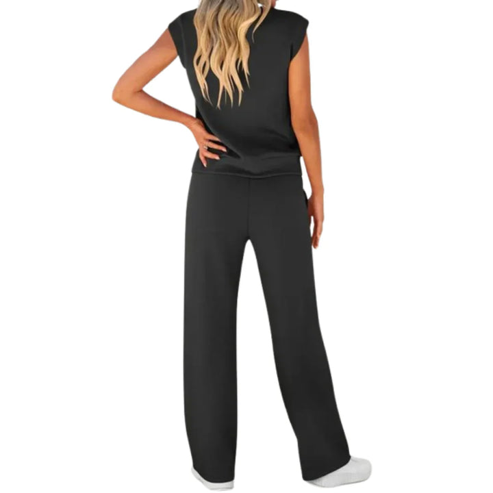 Diana | Pijama Mujer Manga Corta Pantalón Ancho