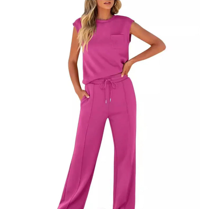 Diana | Pijama Mujer Manga Corta Pantalón Ancho