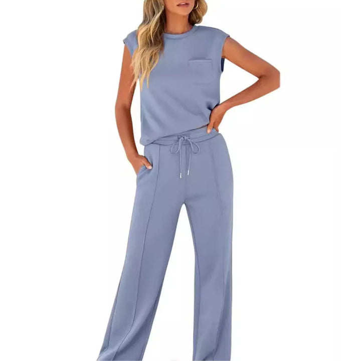 Diana | Pijama Mujer Manga Corta Pantalón Ancho