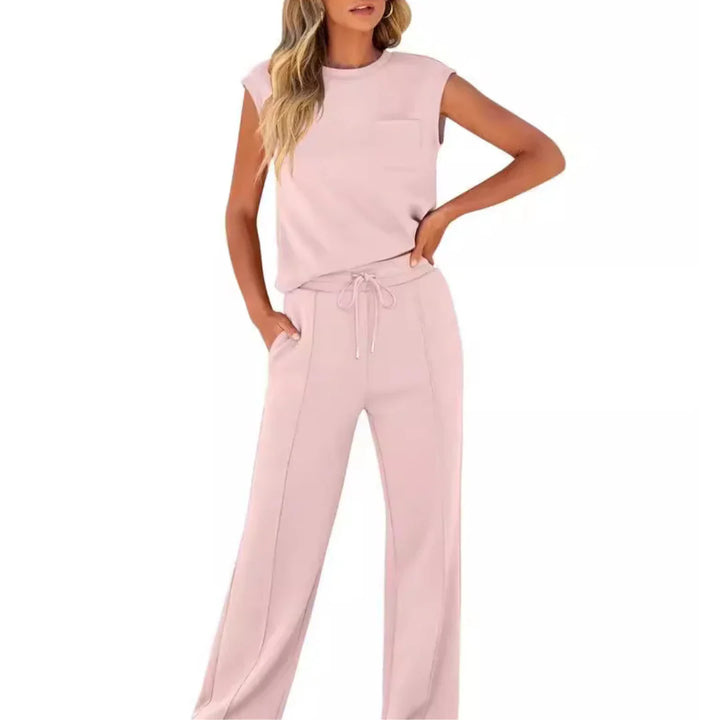 Diana | Pijama Mujer Manga Corta Pantalón Ancho