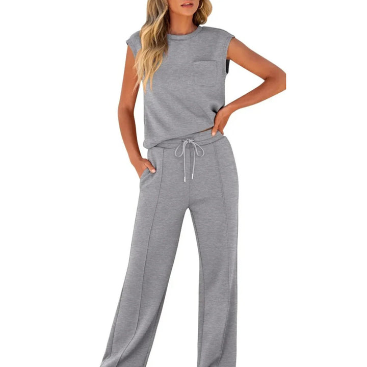 Diana | Pijama Mujer Manga Corta Pantalón Ancho