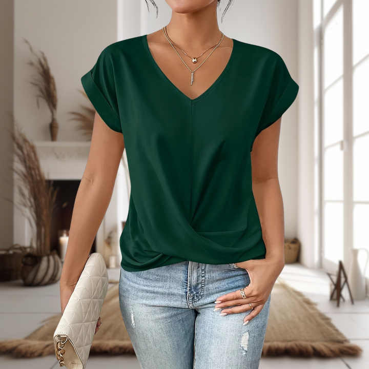 Fernanda | Camiseta Mujer Cuello V Manga Corta
