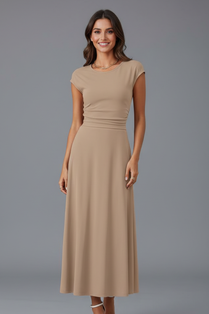 Fernanda | Vestido Midi Mujer Manga Corta