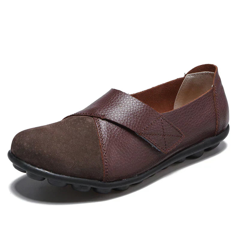 Gabriela | Mocasines Planos de Cuero Mujer