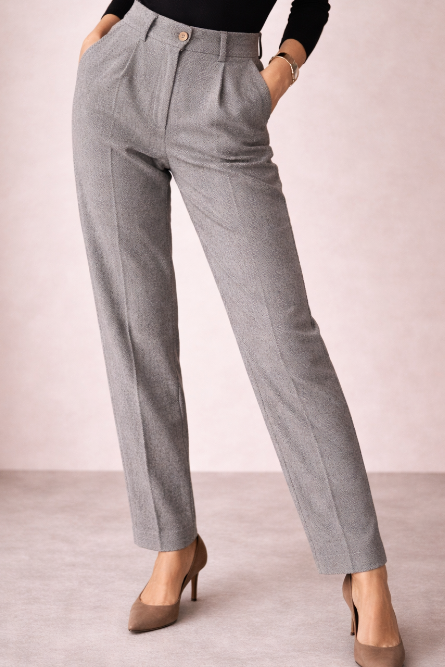 Gabriela | Pantalones Mujer Lana Pliegues