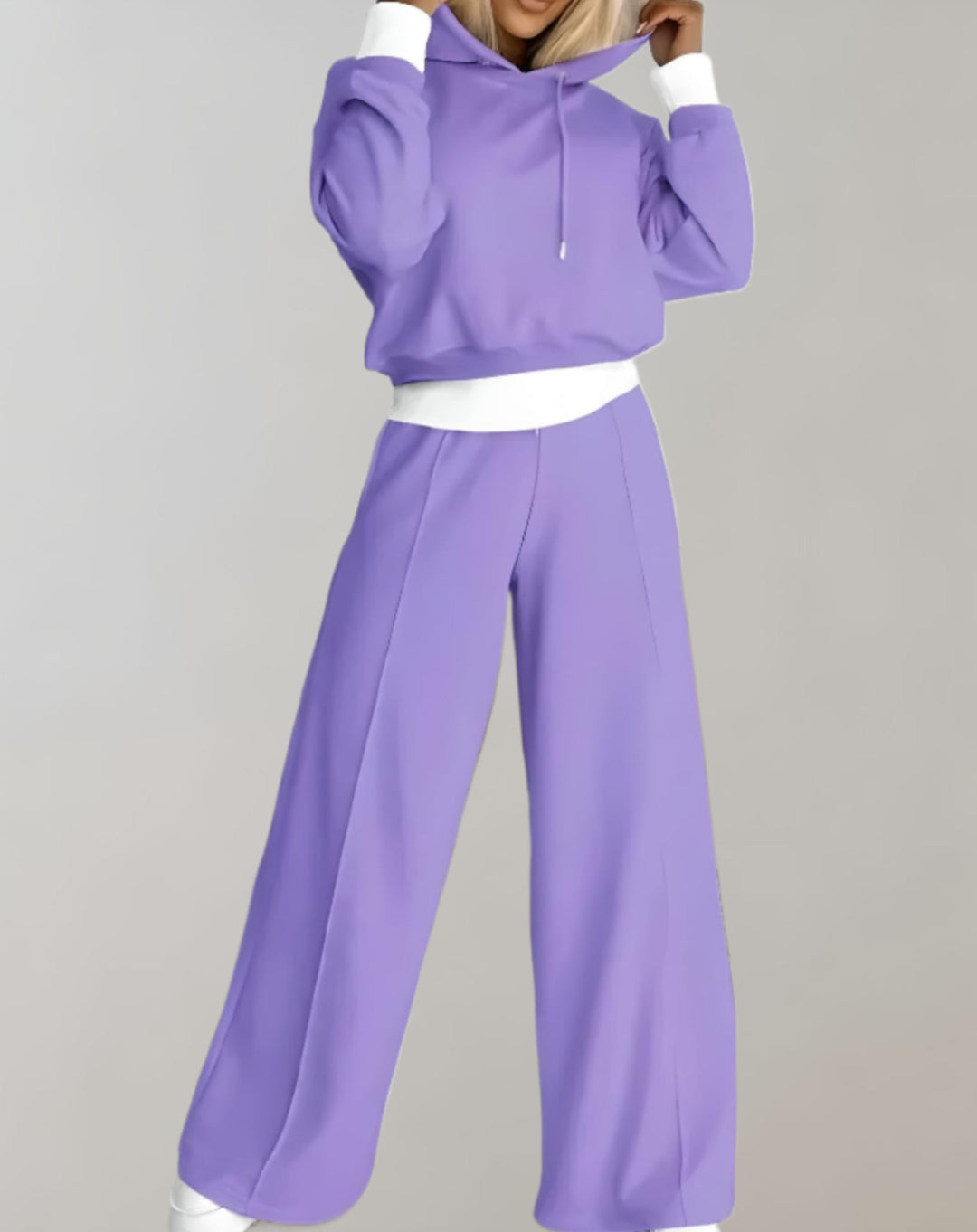 Gabriela | Sudadera Cropped Wide Leg Set