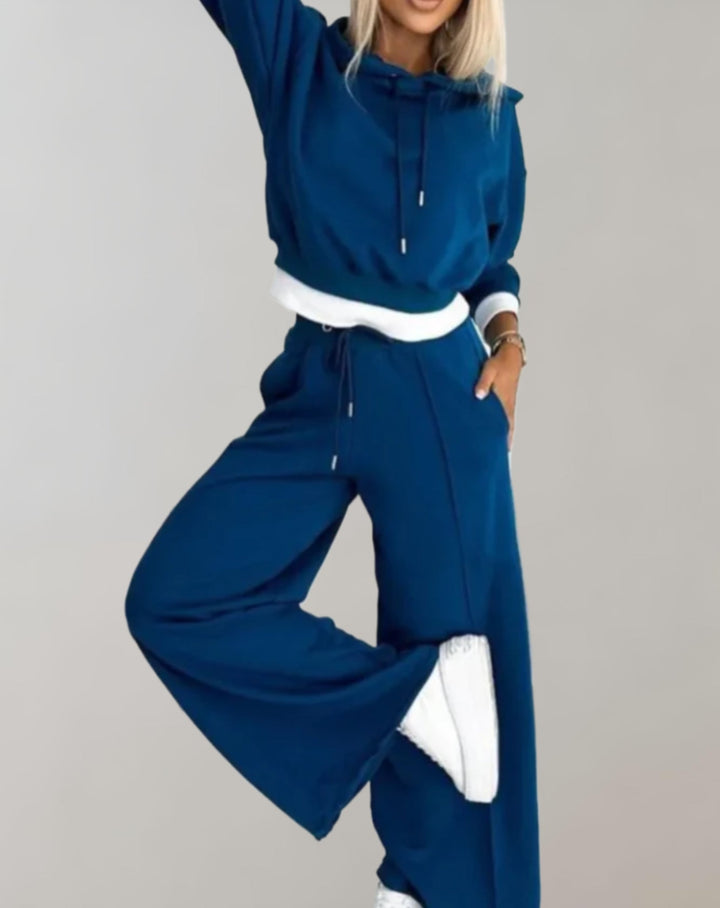 Gabriela | Sudadera Cropped Wide Leg Set