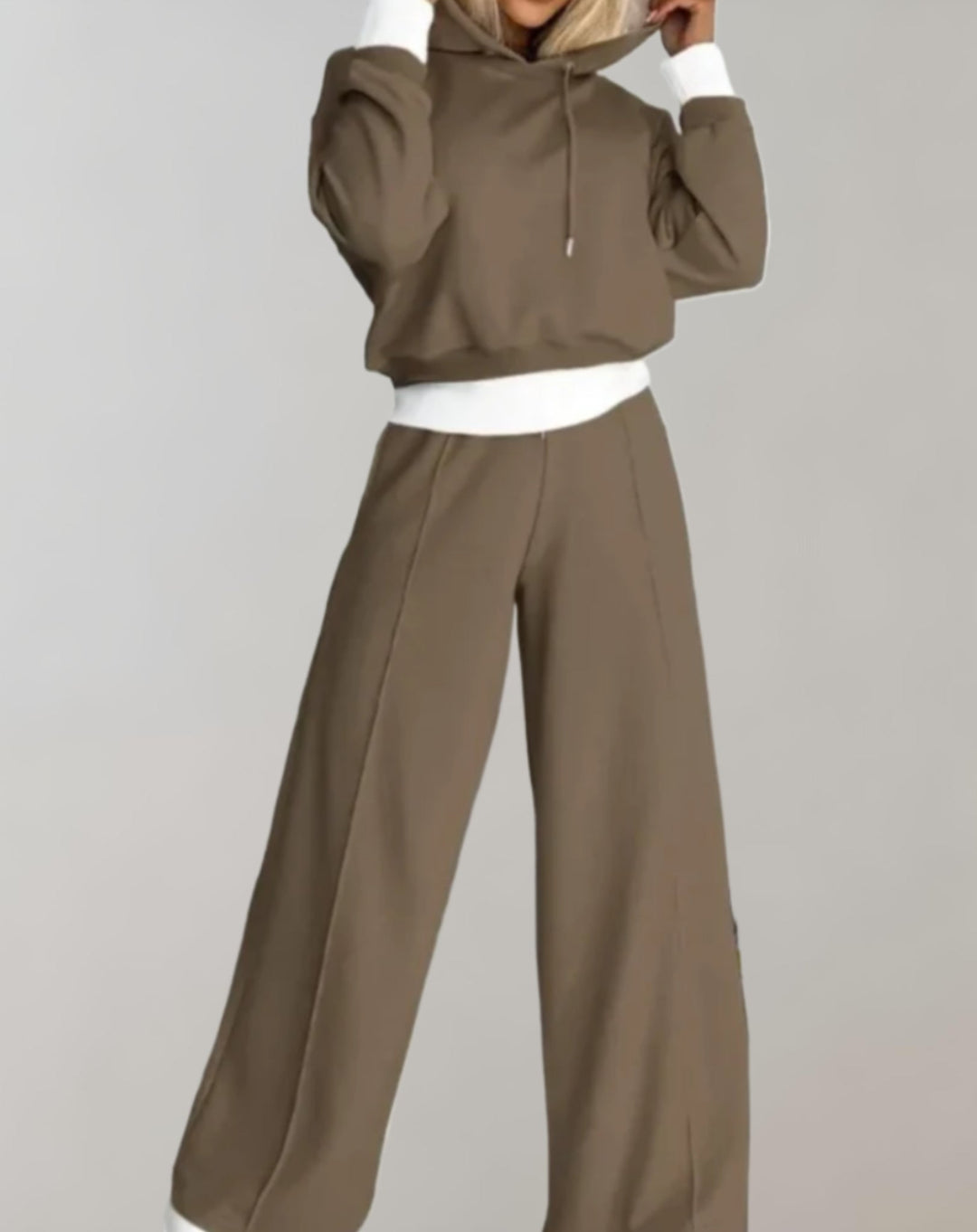 Gabriela | Sudadera Cropped Wide Leg Set