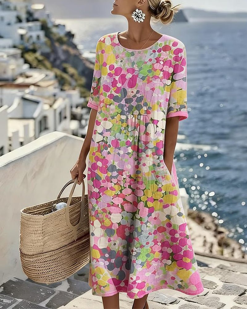 Gabriela | Vestido Midi Mujer Estampado Floral