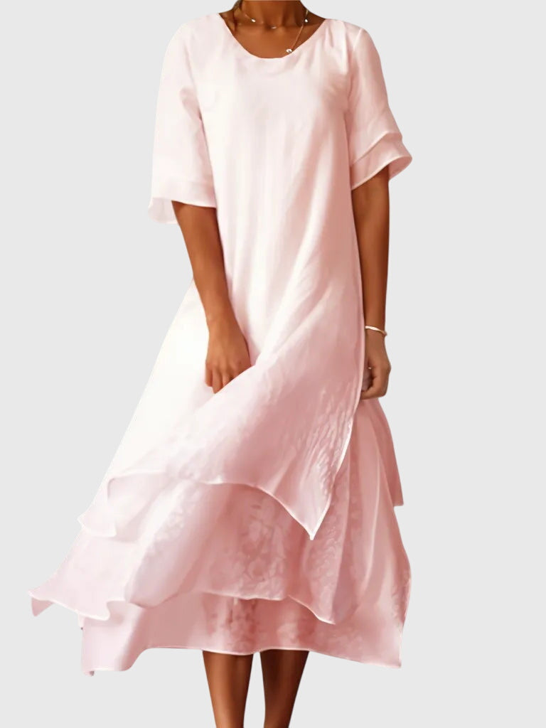 Gabriela | Vestido Midi Mujer de Capas