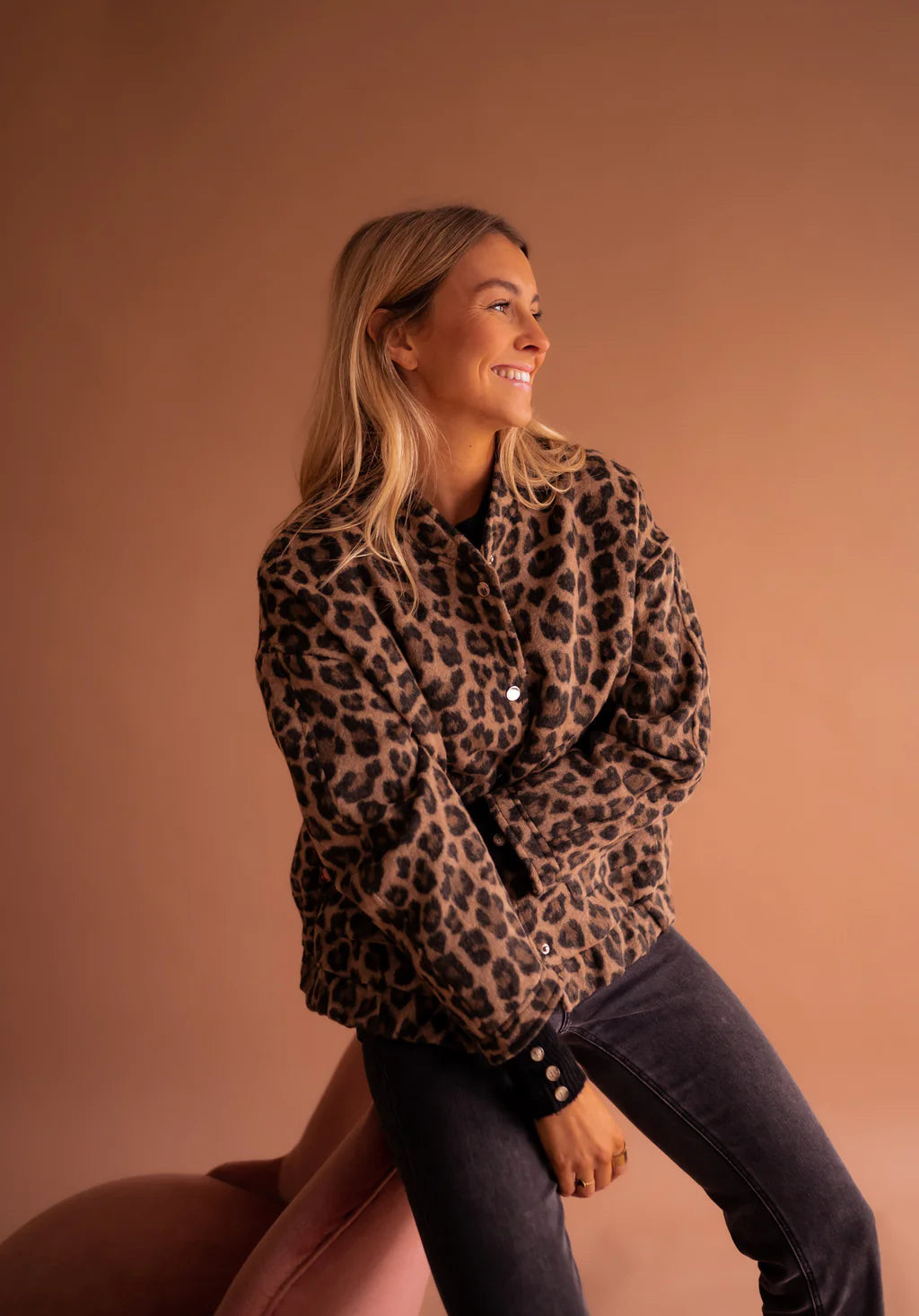 Natalia | Chaqueta Leopardo Marrón Mujer