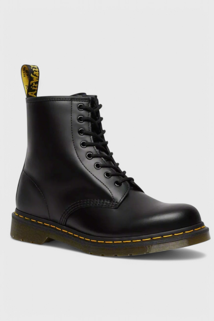 Toni | Botas Militares Negras de Cordones