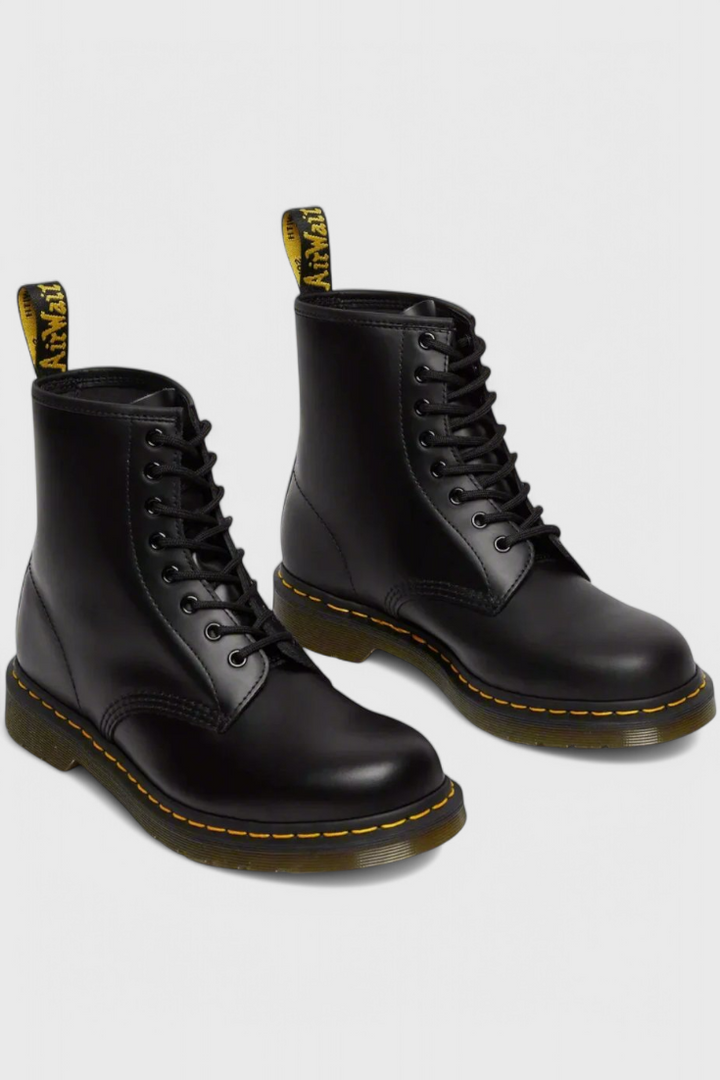 Toni | Botas Militares Negras de Cordones