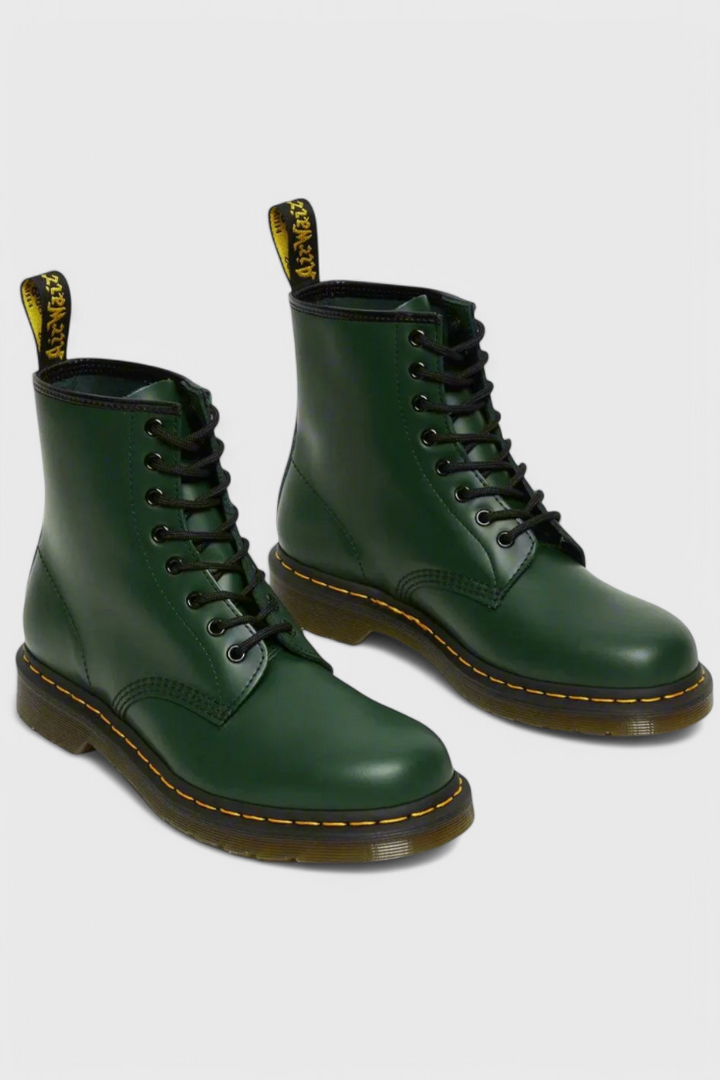 Toni | Botas Militares Negras de Cordones