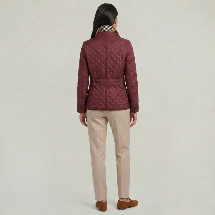 Inés | Chaqueta Acolchada Mujer Botones Cuello