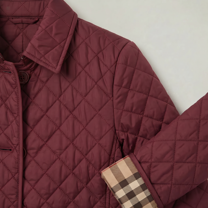 Inés | Chaqueta Acolchada Mujer Botones Cuello